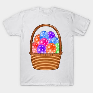 Colorful Easter Eggs Basket T-Shirt
